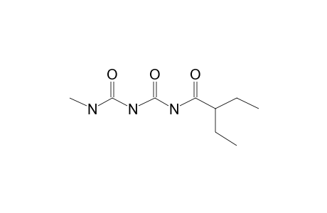 1-Methylaminocarbonyl-3-(2-ethyl-butanoyl)-urea