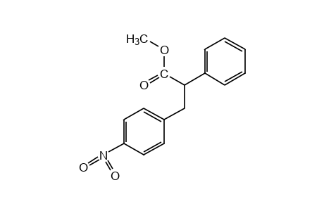 3-(p-nitrophenyl)-2-phenylpropionic acid, methyl ester
