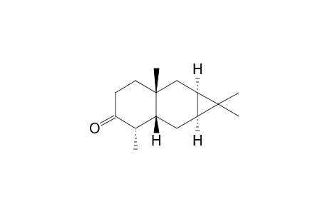 (-)-1a alpha, 2,2a beta, 5,6,6a beta, 7,7a alpha-octahydro-1,1,3 alpha, 6a-tetramethyl-1H-cyclopropa[b]naphthalen-4(3H)-one