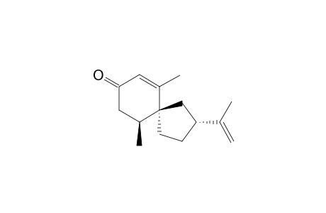 2-Isopropenyl-6,10-dimethylspiro[4.5]dec-6-en-8-one