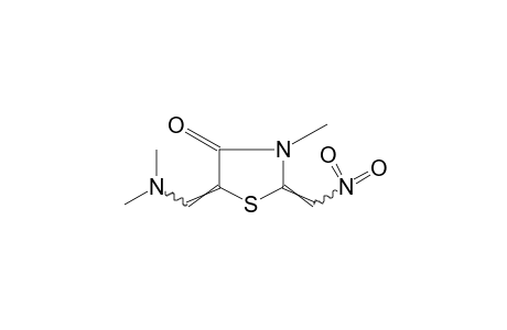 5-[(DIMETHYLAMINO)METHYLENE]-3-METHYL-2-(NITROMETHYLENE)-4-THIAZOLIDINONE