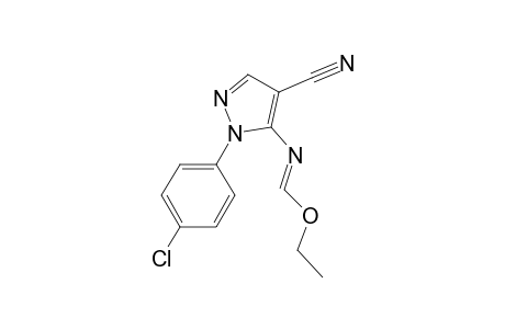 Ethyl N-[2-(4-chlorophenyl)-4-cyanopyrazol-3-yl]carboximidate