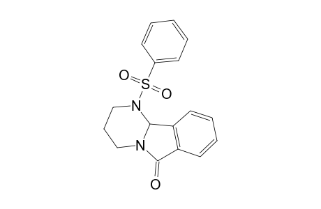 1,2,3,4,6,10b-hexahydro-1-(phenylsulfonyl)pyrimido[2,1-a]isoindol-6-one
