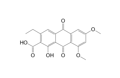 3-Ethyl-1-hydroxy-6,8-dimethoxy-9,10-dioxo-2-anthracenecarboxylic acid
