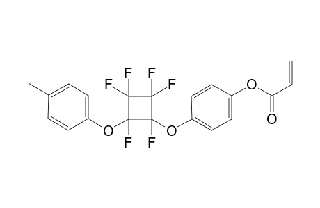 [4-[1,2,2,3,3,4-hexafluoro-4-(4-methylphenoxy)cyclobutoxy]phenyl] prop-2-enoate