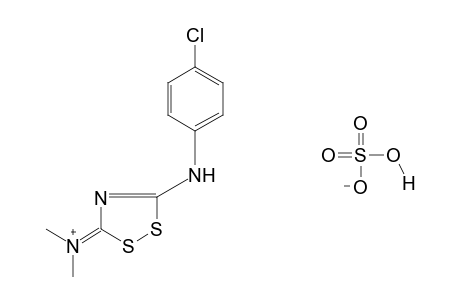 [5-(p-chloroanilino)-3H-1,2,4-dithiazol-3-ylidene]dimethylammonium hydrogen sulfate