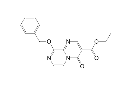 3-ETHOXYCARBONYL-9-BENZYLOXYPYRAZINO-[1.2-A]-PYRIMIDIN-4-ONE