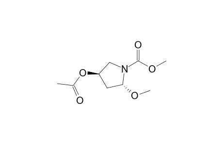 (2R,4R)-4-acetoxy-2-methoxy-pyrrolidine-1-carboxylic acid methyl ester