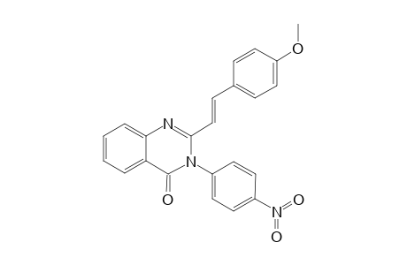 2-[(E)-2-(4-methoxyphenyl)ethenyl]-3-(4-nitrophenyl)-4(3H)-quinazolinone