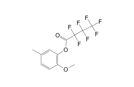 2-Methoxy-5-methylphenol, heptafluorobutyrate