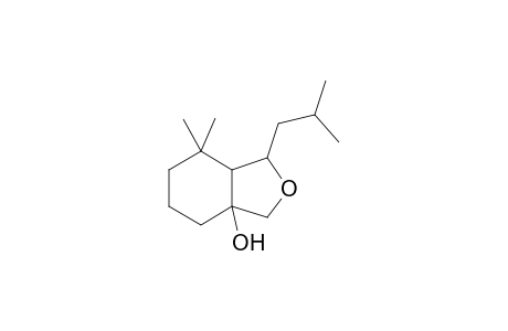 1-isobutyl-7,7-dimethyl-1,3,4,5,6,7a-hexahydroisobenzofuran-3a-ol