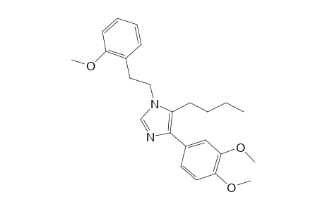 5-Butyl-4-(3,4-dimethoxyphenyl)-1-(2-methoxyphenethyl)-1H-imidazole