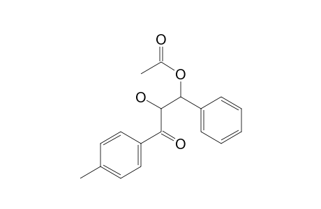 2-Hydroxy-2-(p-methylbenzoyl)-1-phenylethyl acetate