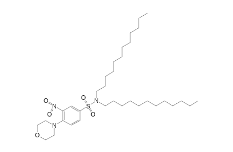 N,N-didodecyl-4-morpholino-3-nitrobenzenesulfonamide