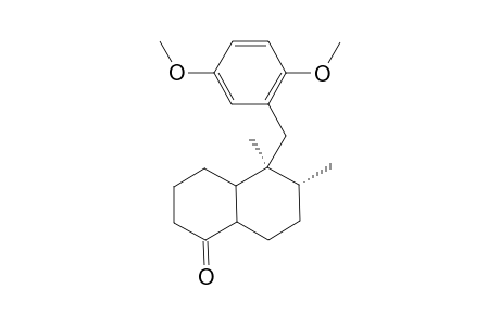 (5S,6R)-5-[(2,5-dimethoxyphenyl)methyl]-5,6-dimethyl-decalin-1-one