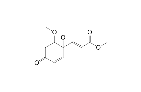 2-Propenoic acid, 3-(1-hydroxy-6-methoxy-4-oxo-2-cyclohexen-1-yl)-, methyl ester