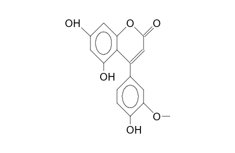 5,7-Dihydroxy-4-(4-hydroxy-3-methoxy)-coumarin