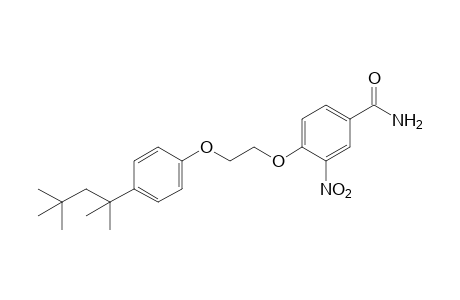 3-nitro-4-{2-[p-(1,1,3,3-tetramethylbutyl)phenoxy]ethoxy}benzamide