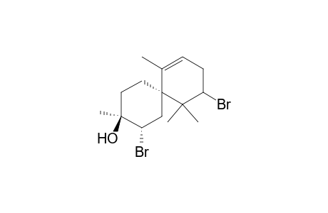 Spiro[5.5]undec-7-en-3-ol, 2,10-dibromo-3,7,11,11-tetramethyl-, [2.alpha.,3.beta.,6.alpha.(S*)]-(.+-.)-