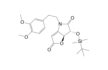 (6R,6aR)-6-t-Butyldimethylsilyloxy-4-[2-(3,4-dimethoxyphenyl)ethyl]-6,6a-dihydro-4H-furo[3,2-b]pyrrole-2,5-dione