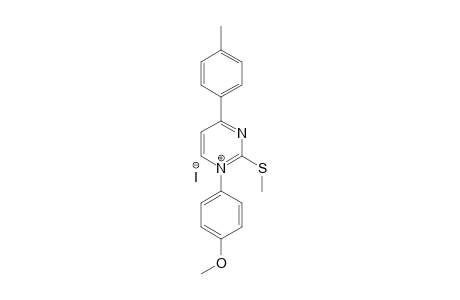 1-(4-Methoxyphenyl)-4-(4-methylphenyl)-2-methylthiopyrimidinium Iodide