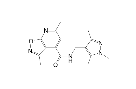 isoxazolo[5,4-b]pyridine-4-carboxamide, 3,6-dimethyl-N-[(1,3,5-trimethyl-1H-pyrazol-4-yl)methyl]-