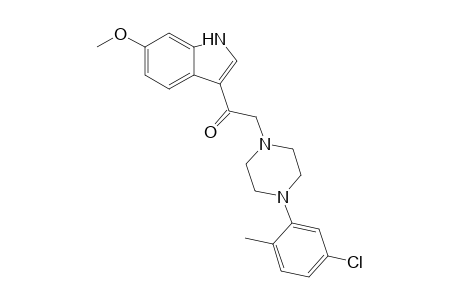 2-[4-(5-chloro-2-methylphenyl)-1-piperazinyl]-1-(6-methoxy-1H-indol-3-yl)ethanone