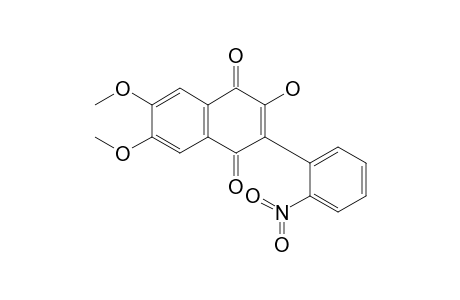 2-Hydroxy-6,7-dimethoxy-3-(2-nitrophenyl)-1,4-naphthoquinone