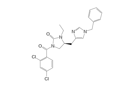 (S)-1-(2,4-DICHLOROBENZOYL)-3-ETHYL-4-[(1'-BENZYL-4'-IMIDAZOLYL)-METHYL]-2-IMIDAZOLIDINONE