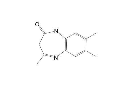 1,3-dihydro-4,7,8-trimethyl-2H-1,5-benzodiazepin-2-one