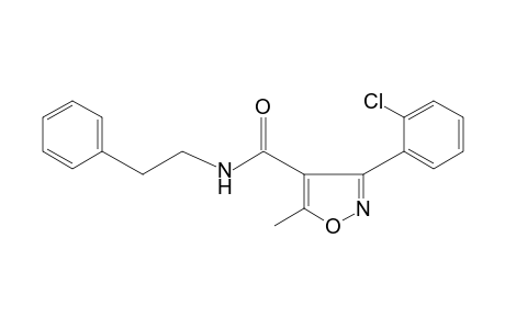 3-(o-chlorophenyl)-5-methyl-N-phenethyl-4-isoxazolecarboxamide