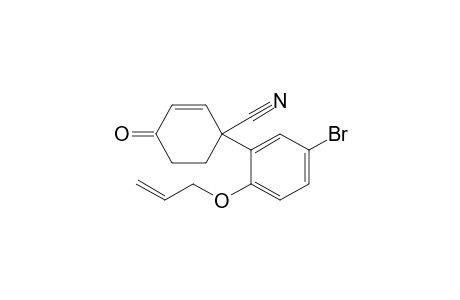 1-(2-allyloxy-5-bromo-phenyl)-4-keto-cyclohex-2-ene-1-carbonitrile