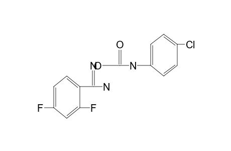 O-[(p-chlorophenyl)carbamoyl]-2,4-difluorobenzamidoxime