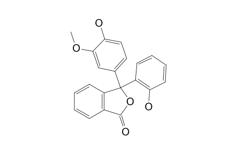 3-(4-hydroxy-3-methoxyphenyl)-3-(o-hydroxyphenyl)phthalide