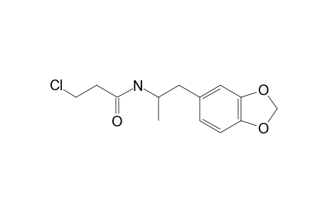 3-chloro-N-[alpha-methyl-3,4-(methylenedioxy)phenethyl]propionamide