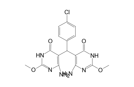 BIS-(6-AMINO-2-METHOXY-4-OXOPYRIMIDIN-5-YL)-4-CHLOROPHENYL-METHANE
