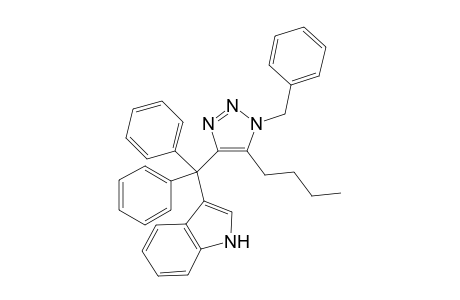 3-((1-Benzyl-5-butyl-1H-1,2,3-triazol-4-yl)diphenylmethyl)-1H-indole