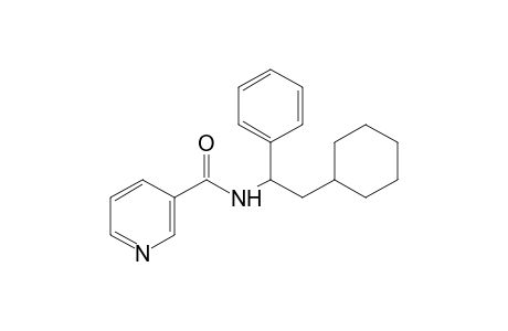 N-(2-cyclohexyl-1-phenylethyl)nicotinamide