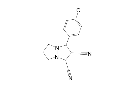 1H,5H-Pyrazolo[1,2-a]pyrazole-1,2-dicarbonitrile, 3-(4-chlorophenyl)tetrahydro-