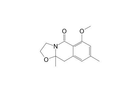 4-Methoxy-6,10-dimethyl-1-aza-11-oxatricyclo[8.3.0.0(3,8)]trideca-3,5,7-trien-2-one