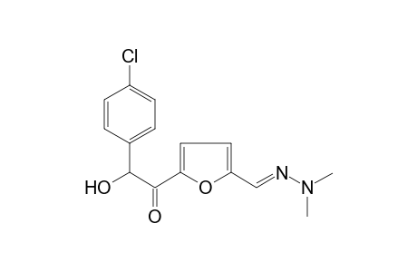 2-Furancarboxaldehyde, 5-[2-(4-chlorophenyl)-2-hydroxyacetyl]-, dimethylhydrazone