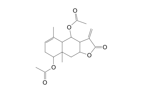 Naphtho[2,3-b]furan-2(3H)-one, 4,8-bis(acetyloxy)-3a,4,4a,7,8,8a,9,9a-octahydro-5,8a-dimethyl-3-methylene-, [3ar-(3a.alpha.,4.alpha.,4a.alpha.,8.beta.,8a.beta.,9a.beta.)]-