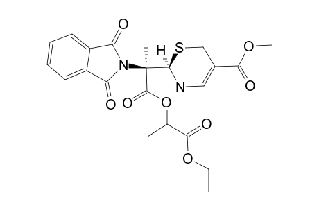 6R,7R-(S-LACTATE)-(1-ETHOXYCARBONYLETHYL)-2-(5-METHOXYCARBONYL-3,6-DIHYDRO-2H-1,3-THIAZIN-2-YL)-2-PHTHALIMIDO-PROPANOATE