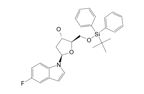 1-(2'-Desoxy-5'-o-tert.-butyldiphenylsilyl-beta-D-erythropentofuranosyl)-5-fluoroindole