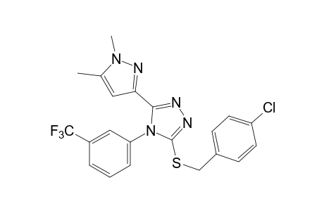 3-[(p-chlorobenzyl)thio]-5-(1,5-dimethylpyrazol-3-yl)-4-(alpha,alpha,alpha-trifluoro-m-tolyl)-4H-1,2,4-triazole