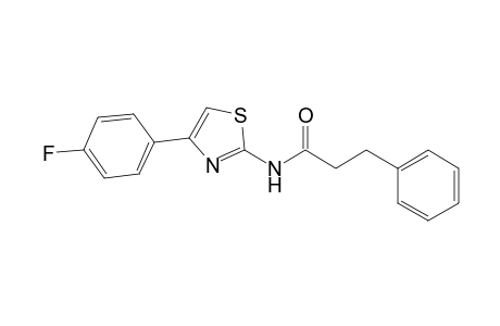 N-[4-(4-fluorophenyl)-1,3-thiazol-2-yl]-3-phenylpropanamide