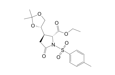 ETHYL-(2R,3R)-N-(PARA-TOLYLSULFONYL)-3-[(S)-2,2-DIMETHYL-1,3-DIOXOLAN-4-YL]-5-OXOPYRROLIDINE-2-CARBOXYLATE