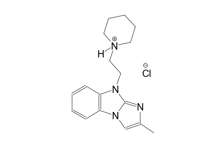 1-[2-(2-methyl-9H-imidazo[1,2-a]benzimidazol-9-yl)ethyl]piperidinium chloride