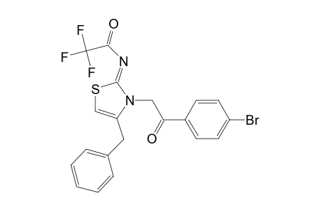 Acetamide, N-[3-[2-(4-bromophenyl)-2-oxoethyl]-4-(phenylmethyl)-2(3H)-thiazolylidene]-2,2,2-trifluoro-