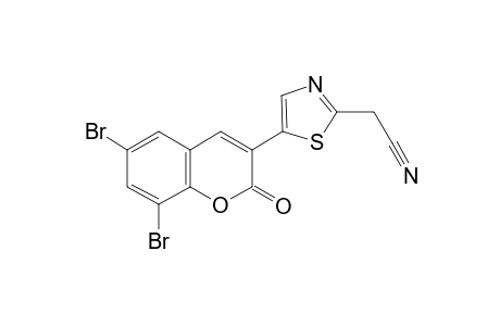 [5-(6,8-dibromo-2-oxo-2H-chromen-3-yl)-1,3-thiazol-2-yl]acetonitrile